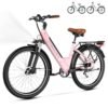 1000 Peak Electric Bike for Adults,up 80 Miles Removable Battery Ebike, 26" Electric E Bike with 7-Speed,Adult Electric Bicycles for Commute Beach Snow Womens All Terrain