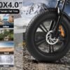 1500W Moped Style Electric Bike Adult eBikes - 48V 18Ah Removable Battery 60+ Mile 32MPH Top Speed - All Terrain Fat Tire Electric Bike for Mountains, Snow, Sand, Road