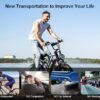 1500W Moped Style Electric Bike Adult eBikes - 48V 18Ah Removable Battery 60+ Mile 32MPH Top Speed - All Terrain Fat Tire Electric Bike for Mountains, Snow, Sand, Road