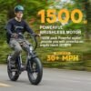 1500W Peak Electric Bike for Adults, 48V 20Ah Removable Battery Max Range 70Miles & 30MPH Electric Bicycle, 20''×4.0" Fat Tire Ebike,Fast Cargo Ebikes,Commute Mountain E-Bike UL... 1500W Peak Electric Bike for Adults, 48V 20Ah Removable Battery Max Range 70Miles & 30MPH Electric Bicycle, 20''×4.0" Fat Tire Ebike,Fast Cargo Ebikes,Commute Mountain E-Bike UL...