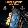1500W Peak Electric Bike for Adults, 48V 20Ah Removable Battery Max Range 70Miles & 30MPH Electric Bicycle, 20''×4.0" Fat Tire Ebike,Fast Cargo Ebikes,Commute Mountain E-Bike UL... 1500W Peak Electric Bike for Adults, 48V 20Ah Removable Battery Max Range 70Miles & 30MPH Electric Bicycle, 20''×4.0" Fat Tire Ebike,Fast Cargo Ebikes,Commute Mountain E-Bike UL...