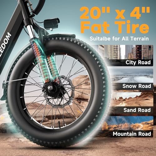1500W Peak Electric Bike for Adults, 48V 20Ah Removable Battery Max Range 70Miles & 30MPH Electric Bicycle, 20''×4.0" Fat Tire Ebike,Fast Cargo Ebikes,Commute Mountain E-Bike UL... 1500W Peak Electric Bike for Adults, 48V 20Ah Removable Battery Max Range 70Miles & 30MPH Electric Bicycle, 20''×4.0" Fat Tire Ebike,Fast Cargo Ebikes,Commute Mountain E-Bike UL...
