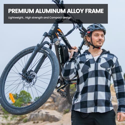 5TH WHEEL Mate Electric Bike for Adults with 1000W Peak Motor and 468WH Removable Battery Ebike, Color LCD Display Commuting Electric Mountain Bike with 7-Speed and Front...