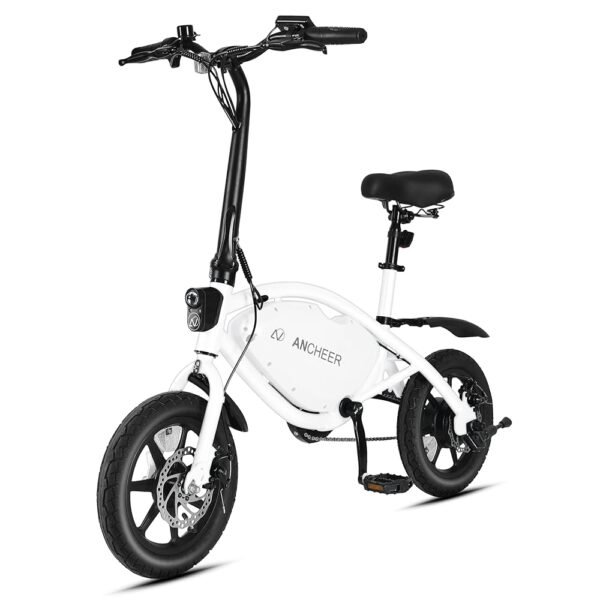 ANCHEER Foldable Electric Bike for Adults, 20MPH Ebike with 350W Motor[Peak 500W], 48V 374Wh Battery, 14" Compact Electric Mini Bike for Teens, Cruise Control, UL 2849 Certified...