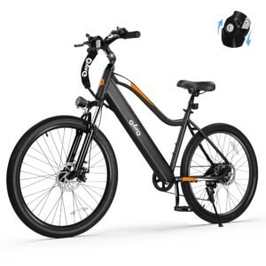 Cityone Electric Bike for Adults 26" Ebike with 2.1" Tire,Built-in Removable Battery, Peak 750W Motor Ebikes with 7 Speed Carbon Steel Mountain Electric Bicycle