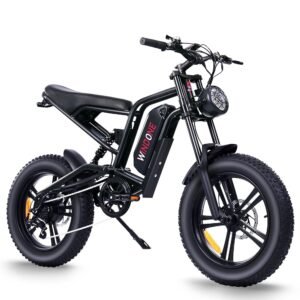 E2/K20 Electric Bike for Adults, 48V 13Ah/15Ah Battery, Up to 28 MPH & 46.6/60 Miles (PAS), 750/1000W Peak Ebike with All-Terrain 20"/26'' Fat Tires, UL Certified, Moped E-Bike