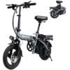 EBKAROCY Ebikes for Adults, 400W Motor 22MPH Max Speed, 14” Tire, 48V 15AH Removable Battery for Electric Bike, Multi-Shock Absorption, City Commuter, Foldable Adult Electric...