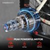Electric Bike, 20" Fat Tire Step-Thru Electric Bicycle, 900W Peak Motor 45 Miles 20MPH Top Speed, Dual Suspension & 7-Speed Folding Ebike for Adults with Rear Rack