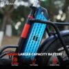 Electric Bike, 20" Fat Tire Step-Thru Electric Bicycle, 900W Peak Motor 45 Miles 20MPH Top Speed, Dual Suspension & 7-Speed Folding Ebike for Adults with Rear Rack