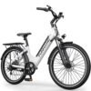Electric Bike for Adults, 1000W Peak Ebike, 50Miles 21.7MPH Step Thru Electric Bicycle, 26" Commuter E Bikes with 48V Built-in Removable Battery, Adjustable Stem, 7-Speed, Front...