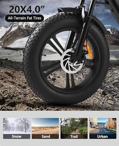 Electric Bike for Adults, 20" Fat Tire Ebike with 1500W Brushless Motor/ 48V 18Ah Removable Battery, Up to 30MPH / 68 Miles, 7-Speed Transmission UL Certified