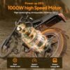 Electric Bike for Adults, 20 inch Fat Tire Ebike with Peak 1500W Motor 48V13Ah/15Ah/25Ah Battery Up to 32/38MPH 62/68Miles, 7 Speed Dirt Electric Motorcycle Bicycle