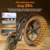 Electric Bike for Adults, 20 inch Fat Tire Ebike with Peak 1500W Motor 48V13Ah/15Ah/25Ah Battery Up to 32/38MPH 62/68Miles, 7 Speed Dirt Electric Motorcycle Bicycle