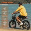 Electric Bike for Adults - 20”x 4”Fat Tire, Peak 1500W Motor, 7 Speed Electric Motorcycle Bicycle, 48V/25AH/15AH/13AH Detachable Battery 4 Riding Modes Up to 32MPH/64Miles...