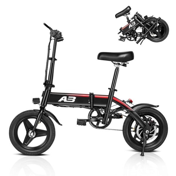 Electric Bike for Adults,Ebike,14"/16"/20" Folding Ebike, Electric Bicycle with 450W Motor, 576Wh 12Ah Removable Battery, 20+ Miles,20 Mph,Multi-Shock Absorption,Commuting,UL...