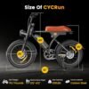 Electric Bike for Adults,Peak 1000W/1500W Motor,20/28MPH 55-150Mile ebikes for Adults with 10.4AH/13AH/26AH Battery,20" Fat Tire Electric Dirt Bike Commuting Off Road Ebike, UL2849