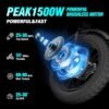 Electric Bike for Adults Q20, 2000/1500W, 37/30MPH,52V 40AH,48V/20AH E-Bike,30-180 Miles Electric Motorcycle, 20" Fat Tire Dirt Bike, UL2849 All Terrain for Mountains, Snow,...