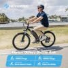 HOVERFLY OUREA Electric Bike 26", 750W Peak Motor Mountain Ebike, Up to 40 Miles 20MPH Removable Battery, 7-Speed and Shock Absorber, Electric Commuter Bike for Adults