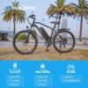 HOVERFLY OUREA Electric Bike 26", 750W Peak Motor Mountain Ebike, Up to 40 Miles 20MPH Removable Battery, 7-Speed and Shock Absorber, Electric Commuter Bike for Adults