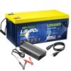 LOSSIGY 48V 100AH Golf Cart LiFePO4 Battery with 48 Volt 10A Lithium Charger, Prefect for RV Solar System, Built in 200A Bluetooth BMS, Peak Current 1000A(3-5s), 10 Yrs Lifespan