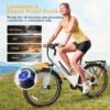 𝟏𝟎𝟎𝟎𝐖 Peak Electric Bike for Adults,up 𝟖𝟎 Miles Removable Battery Ebike, 26" UL Certified Electric Mountain E Bike with 7-Speed,Adult Electric Bicycles for Commute Beach Snow