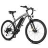 Race Electric Bike for Adults 21-Speed 27.5" Ebike, Up to 28MPH, Peak 1000W Brushless Motor, Removable Battery, Commuting Mountain Electric Bicycle with Fork Suspension