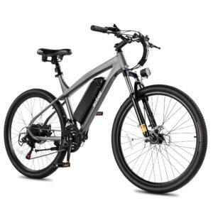Race Electric Bike for Adults 21-Speed 27.5" Ebike, Up to 28MPH, Peak 1000W Brushless Motor, Removable Battery, Commuting Mountain Electric Bicycle with Fork Suspension