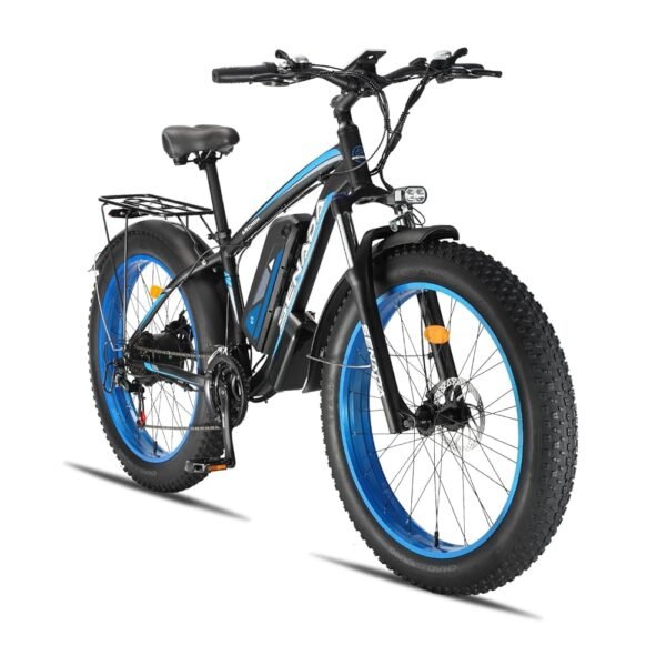 SENADA Electric Bike for Adults, 26"x 4" Fat Tire Ebikes, 1000W Motor Electric Mountain Bicycle Max Speed 30MPH 62 Miles, 48V 17.5Ah Removable Battery