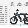 V8 Electric Bike Adults, Fat Tire E Bike with 750W Brushless Motor 48V 15Ah Removable Larger Battery, 20" x 4.0 Electric Mountain Bike, 31MPH Max Speed, Shi-mano 7 Speed Adult...