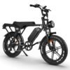 V8 Electric Bike Adults, Fat Tire E Bike with 750W Brushless Motor 48V 15Ah Removable Larger Battery, 20" x 4.0 Electric Mountain Bike, 31MPH Max Speed, Shi-mano 7 Speed Adult...
