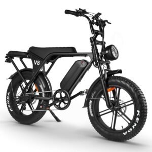V8 Electric Bike Adults, Fat Tire E Bike with 750W Brushless Motor 48V 15Ah Removable Larger Battery, 20" x 4.0 Electric Mountain Bike, 31MPH Max Speed, Shi-mano 7 Speed Adult...