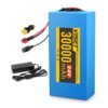 VISET 48V/36V/24V Ebike Battery 10AH 14AH 20AH 30AH Electric Battery Lithium with BMS, Compatible with E-Bikes, Scooters, ATVs, Motorcycles and More, for 100-1000W Motor