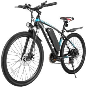 Vivi Electric Bike, 27.5" Electric Bike for Adults, Peak 750W Ebike 22MPH Electric Mountain Bike with 48V 499.2WH Battery, Up to 50 Miles, 21 Speed Adult Electric Bicycles, UL...